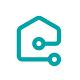 a simple teal house icon